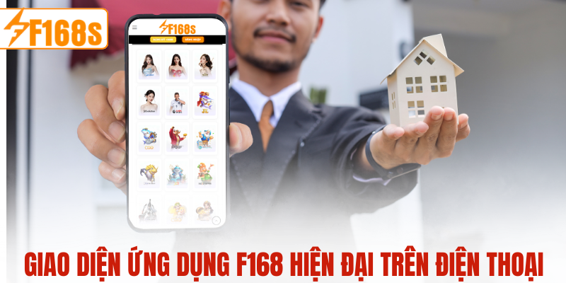 Giao diện ứng dụng F168 hiện đại trên điện thoại